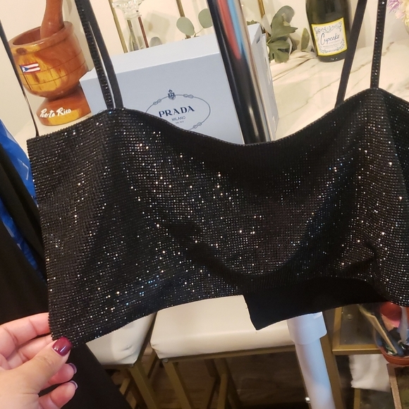 Glam Black Beads Bandeau - Picture 3 of 10